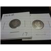 Image 1 : 1912-D & 12-S BARBER DIMES