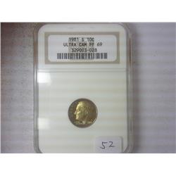 1981-S ROOSEVELT DIME NGC PF69 ULTRA CAMEO
