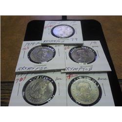 5-UNC 1979-P SBA DOLLARS