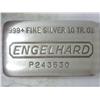 Image 1 : ENGELHARD 10 TROY OZ .999 FINE SILVER INGOT