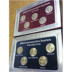 2-2000-P/D STATE QUARTER SETS (UNC) (AS SHOWN)