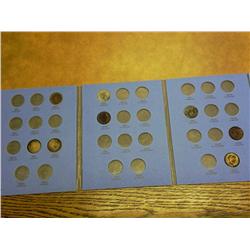 WHITMAN ALBUM OF BARBER QUARTERS (8 COINS) (TONED)