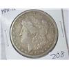 Image 1 : 1891-CC MORGAN SILVER DOLLAR