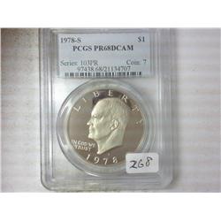 1978-S IKE DOLLAR PCGS PR68DCAM