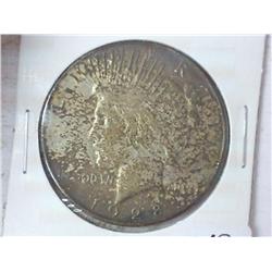 1928-S PEACE SILVER DOLLAR (TONED)