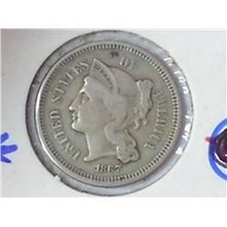 1867 THREE CENT PIECE (NICKEL)