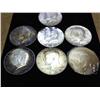 Image 1 : 7 ASSORTED 1964 SILVER KENNEDY HALF DOLLARS