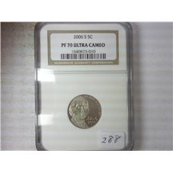 2006-S JEFFERSON NICKEL NGC PF70 ULTRA CAMEO