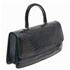 Image 1 : Ladies Dark Green Crocodile Handbag (ACT-133)