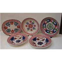 Assorted Stick Spatter Bowls and Heatherware Platter