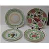 Image 1 : Stick Spatter Bowl & 3 Plates inc Barlow bow pattern
