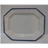 Image 1 : Hexigonal Shaped Best Goods Platter w Blue Feather Edge