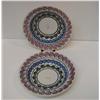Image 1 : Pair of Stick Spatter Bowls with Purple Border, poss. Adams