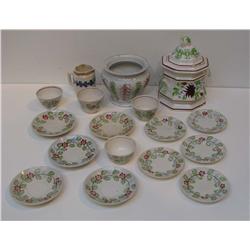 Assorted Lot of Stick Spatter including covered urn