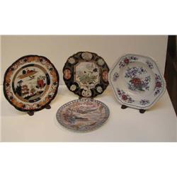 4 Chinoiserie Decorated Plates including Mason's ironstone