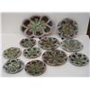 Image 1 : Etruscan Shell and Seaweed Majolica Platter, 4 large plates and 6 small plates
