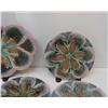 Image 4 : Etruscan Shell and Seaweed Majolica Platter, 4 large plates and 6 small plates