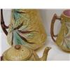 Image 4 : 6 pcs Basketweave Bamboo Majolica with Leaf Pattern