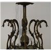 Image 3 : Spanish 16 Arm Bronze Chandelier with Feather and Scroll Decoration