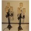 Image 1 : Pair of Electrified Bronze Candlesticks