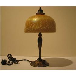 Tiffany Desk Lamp with Favrile Damascene Shade