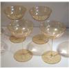 Image 1 : Four Exquisite Blown Glass Champagne Glasses