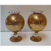 Image 1 : Pair Blown Glass and Gold Filligree Cups