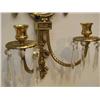 Image 2 : Pair of Brass Mirrored Sconces
