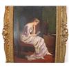 Image 2 : 19th Century Victorian ptg. Woman Thinking of Her Lover