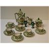 Image 1 : Italian Glazed Ceramic Expresso Set w/pair of miniature vases