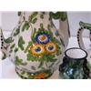 Image 5 : Italian Glazed Ceramic Expresso Set w/pair of miniature vases