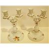Image 1 : Pair of Handpainted Herend Porcelain Candlesticks