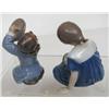 Image 2 : Bing & Grondahl porcelain figure of a "Girl with Doll" 1526 and Royal Copenhagen "Girl with Cymbal" 
