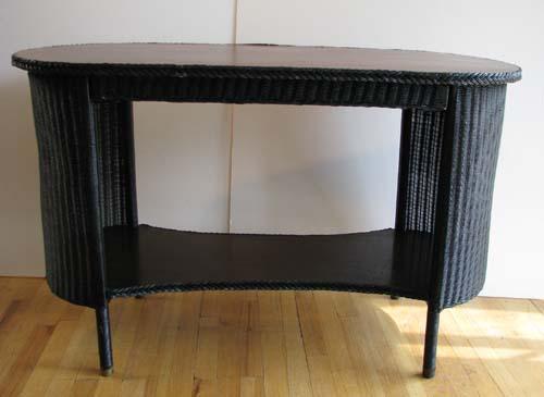 lloyd loom wicker table