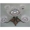 Image 1 : An English  Silverplate and Cut Glass Epergne