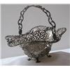 Image 1 : Black Starr and Frost Sterling Reticulated Handled Basket