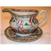 Image 3 : Small Early Famille Rose Teapot with Pitcher and saucer