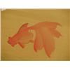Image 3 : Chinese Four panel floor screen of Goldfish