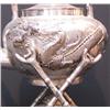 Image 15 : 5pc Chinese Silver Tea Set with Stylized Dragon Decoration