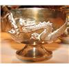 Image 4 : 5pc Chinese Silver Tea Set with Stylized Dragon Decoration