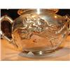 Image 7 : 5pc Chinese Silver Tea Set with Stylized Dragon Decoration
