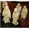 Image 2 : Set of 8 Carved Ivory Figurines