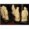 Image 6 : Set of 8 Carved Ivory Figurines