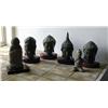 Image 1 : Collection of Buddah Heads, Stone Buddah, Seated Buddah, 6 pc.s