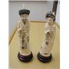 Image 1 : Pair of Carved Ivory Figurines, Man and Woman