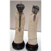 Image 2 : Pair of Carved Ivory Figurines, Man and Woman