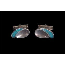 Cuff links, Mexican, last half of the 20th century
