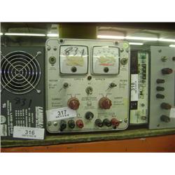 POWER DESIGNES MODEL TW5005 TWIN POWER SUPPLY