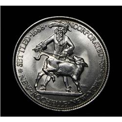 1938 New Rochelle Commemorative Half Dollar 50c Grades Gem Uncirculated ms65