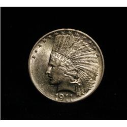 1911-p $10 Gold Indian Grades Choice Uncirculated ms64